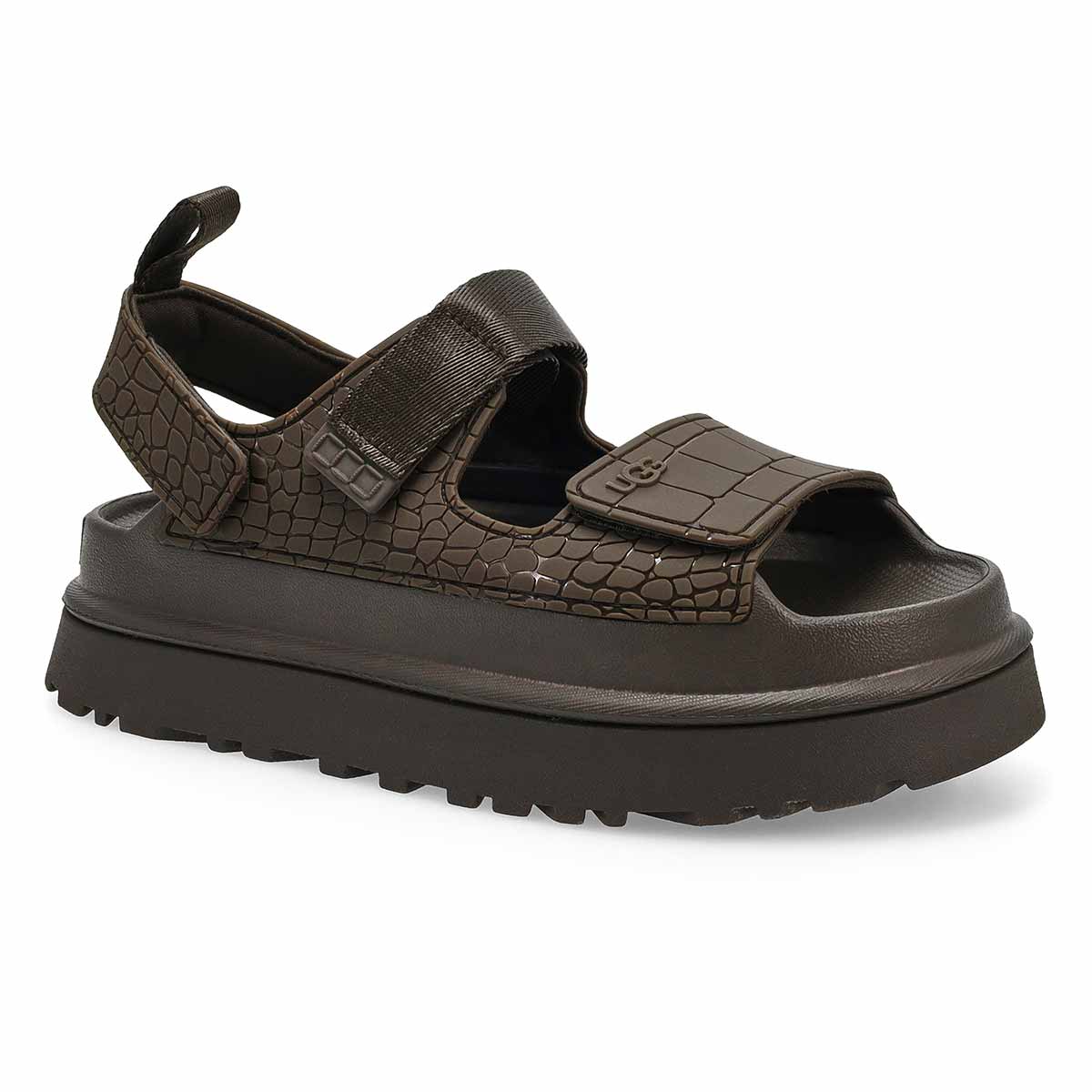 Sandale plateforme GOLDEN GLOW EMBOSSED, fumée dense, femmes