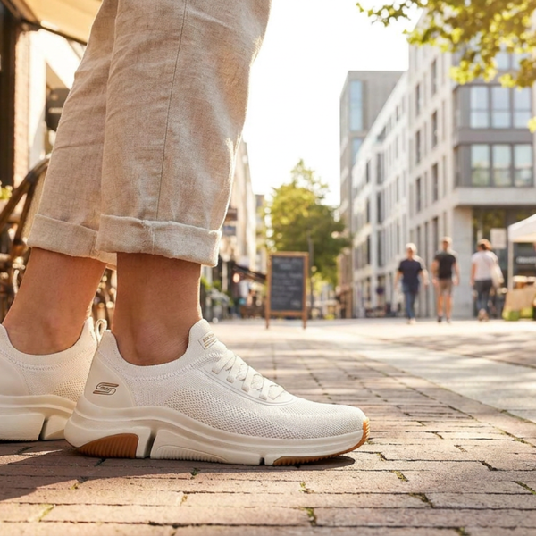 Women's Bobs Sparrow Flex Instant Clout Slip On Sneaker - Off White