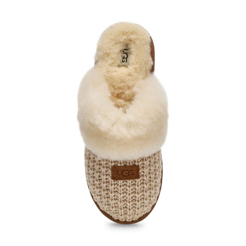 Kids'  Cozy II Knit Sheepskin Slipper - Cream