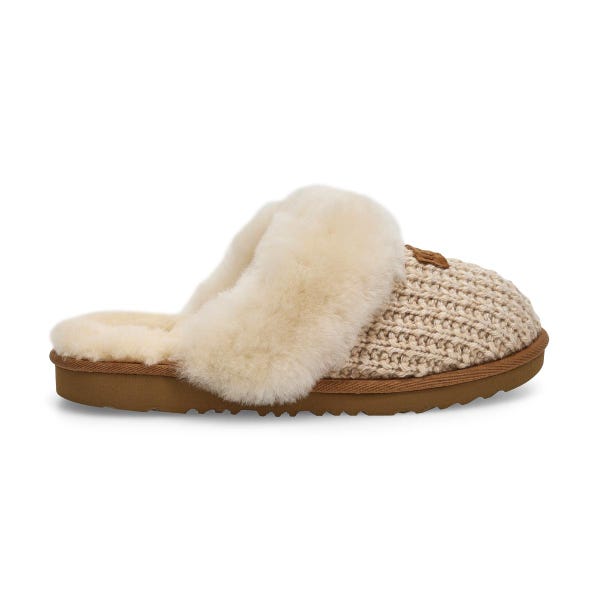 Kids'  Cozy II Knit Sheepskin Slipper - Cream