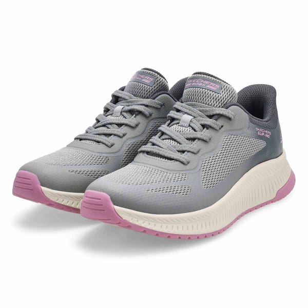 Baskets à enfiler BOBS SQUAD 4 SLIP-INS, gris/multi, femmes
