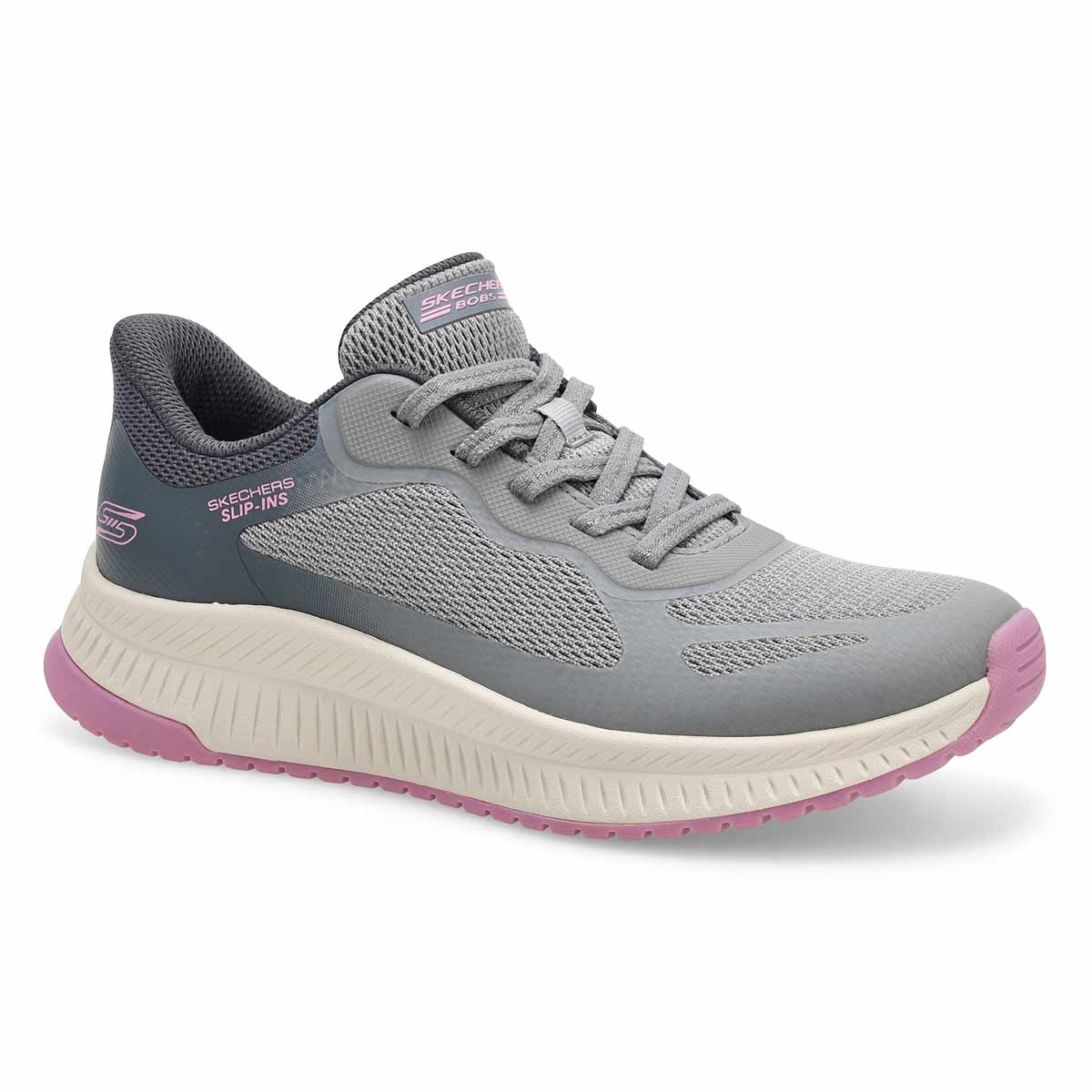 Baskets à enfiler BOBS SQUAD 4 SLIP-INS, gris/multi, femmes