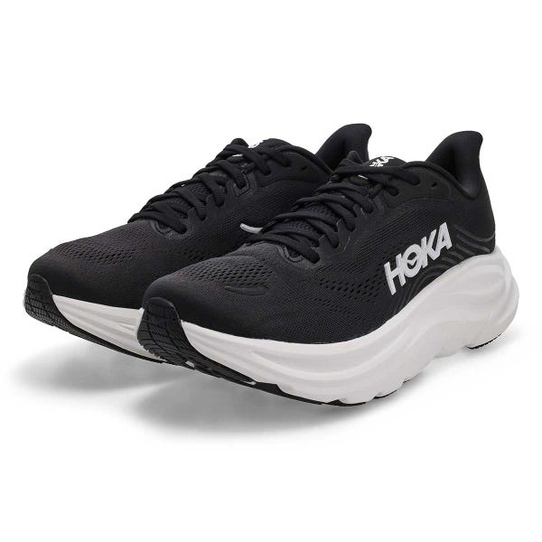 Espadrilles de performance Clifton 11 pour hommes - Noir/Blanc