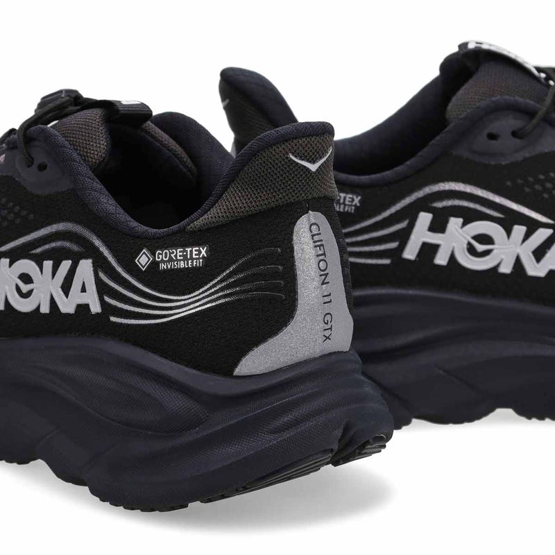 Women's  Clifton 11 GTX Performace Sneaker - Black/Black