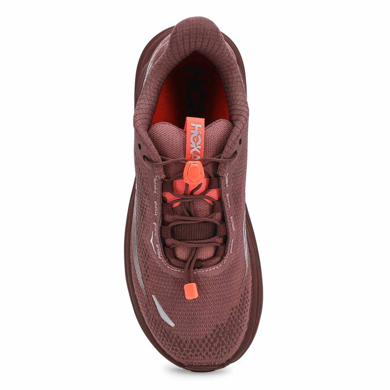 Women's HOKA Clifton 11 GTX performance sneaker in Smoky Quartz/Deep Mauve.