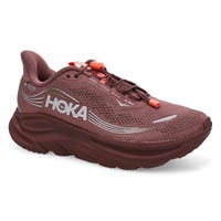 Women's HOKA Clifton 11 GTX performance sneaker in Smoky Quartz/Deep Mauve.