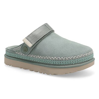 Lds Goldenstar Meadow Accent Casual Clog - Artichoke