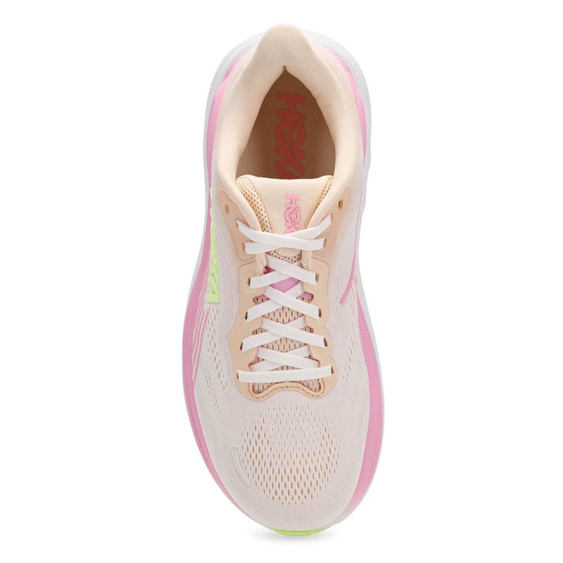 Espadrille de performance Clifton 11 large pour femmes - Éclat de mandarine/Blanc