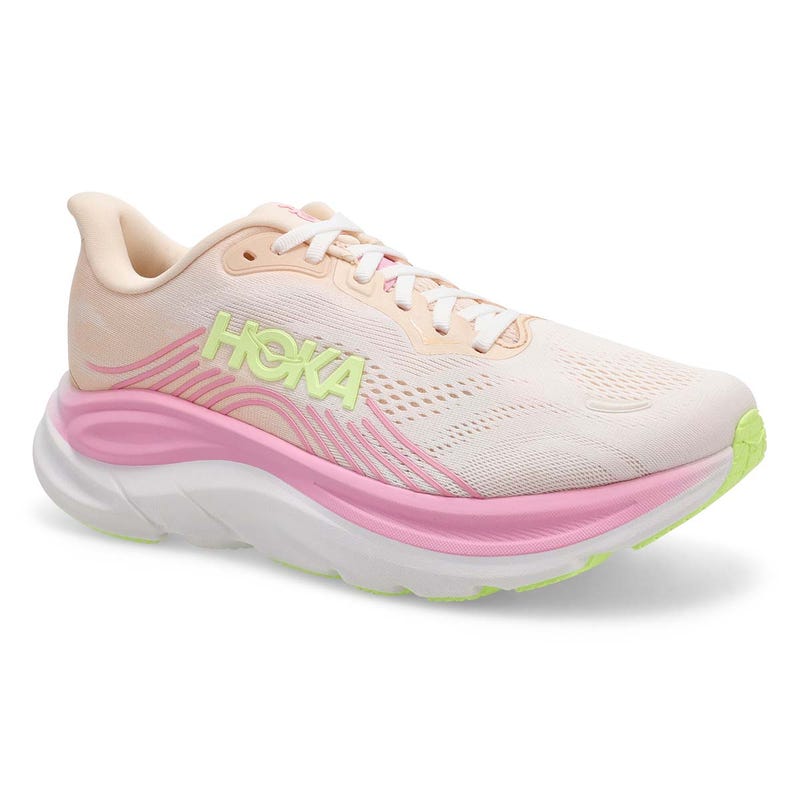Espadrille de performance Clifton 11 large pour femmes - Éclat de mandarine/Blanc