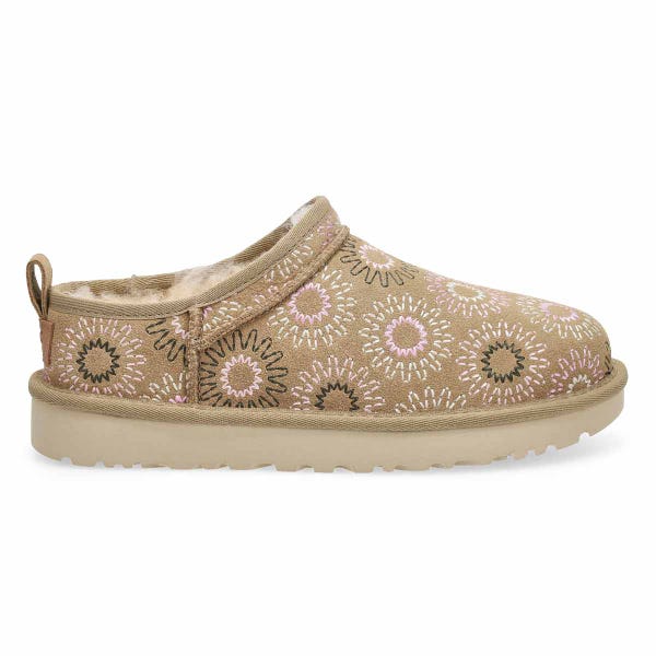 Women's Classic Micro Sun Stitch Sheepskin Boot - Mustard Seed