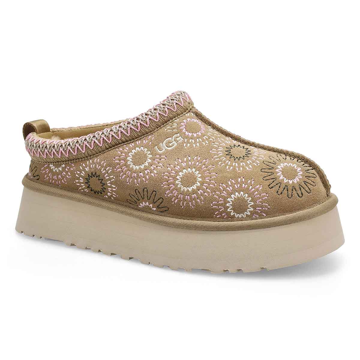 Women's Tazz Sun Stitch Platform Slipper - Mustard