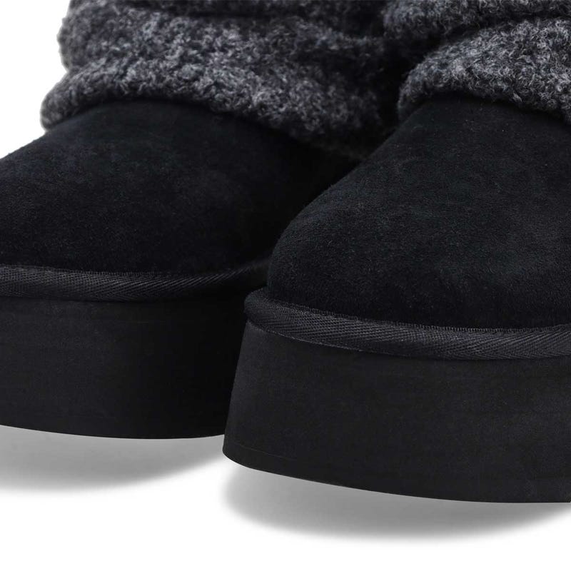 Women's Classic Mini Dipper Legwarmer Boot - Black