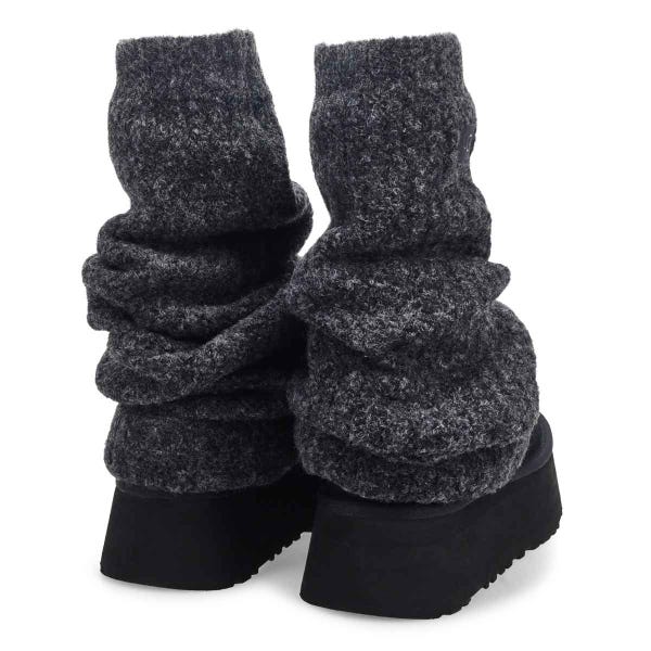 Women's Classic Mini Dipper Legwarmer Boot - Black