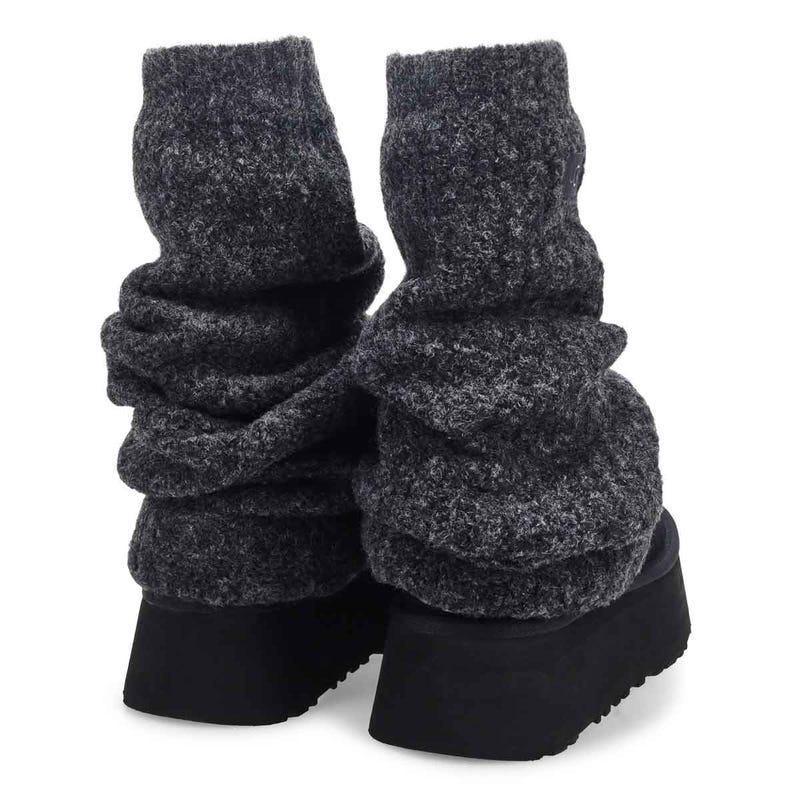 Women's Classic Mini Dipper Legwarmer Boot - Black