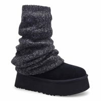Women's Classic Mini Dipper Legwarmer Boot - Black