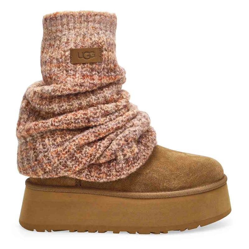 Women's  Classic Mini Dipper Legwarmer Boot - Light Bronze