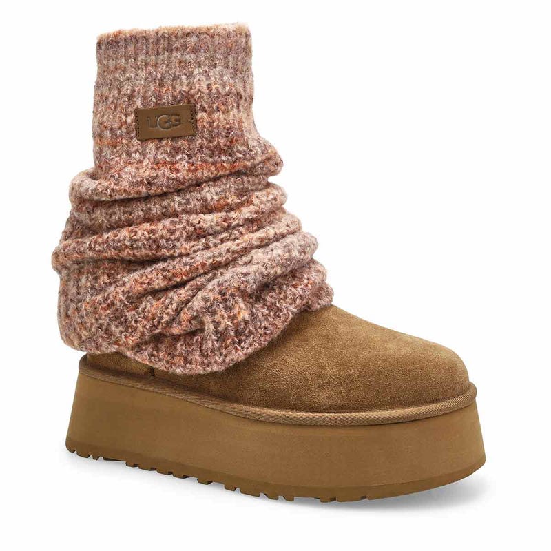 Women's  Classic Mini Dipper Legwarmer Boot - Light Bronze