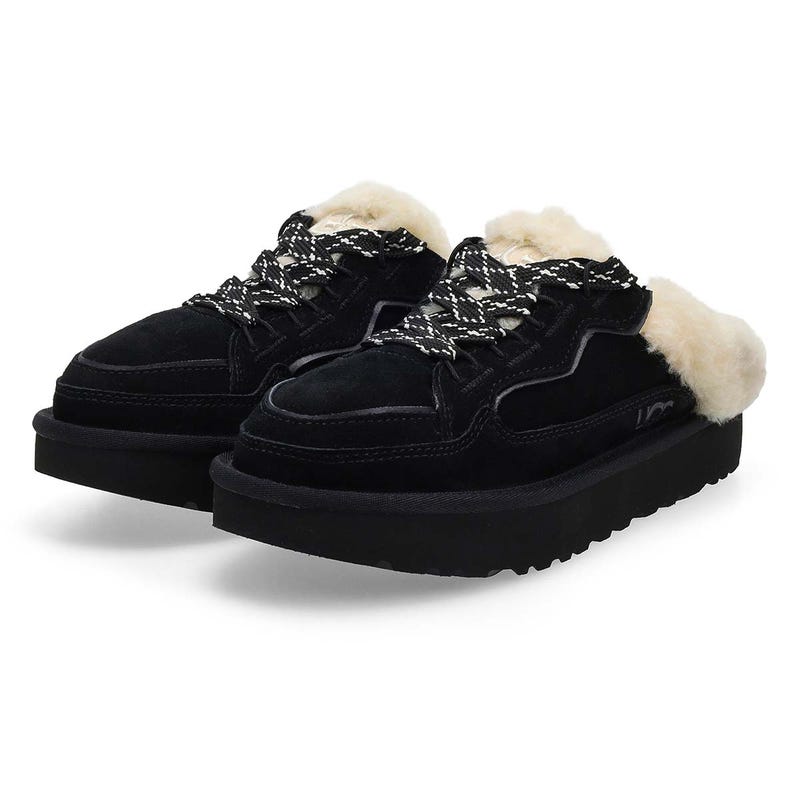 Espadrille sabot à dos ouvert Lowmel pour femmes - Noir