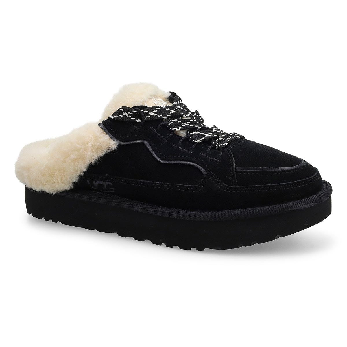 UGG Lds Lowmel Mule open back sneaker - Black | SoftMoc.com