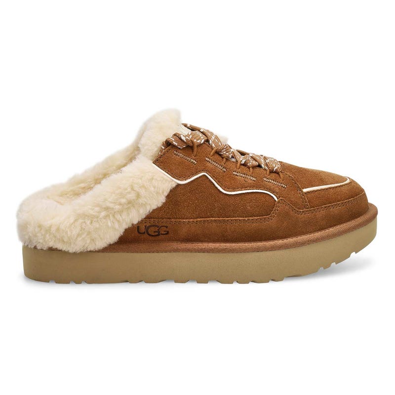 Espadrille sabot Lowmel Mule pour femme - Châtaigne