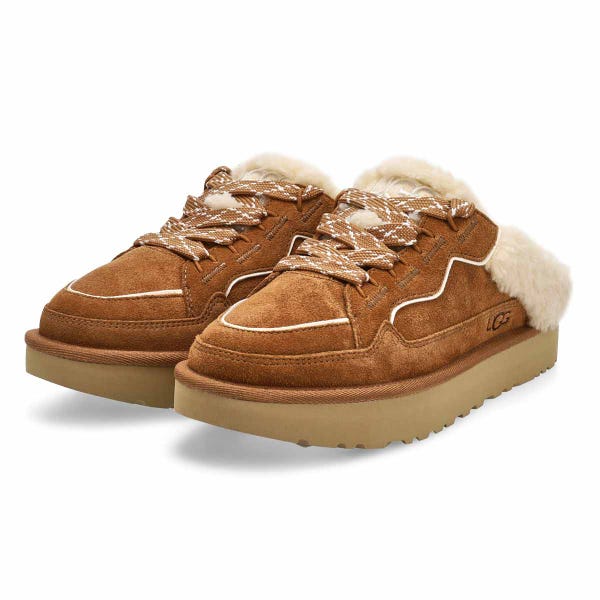 Espadrille sabot Lowmel Mule pour femme - Châtaigne