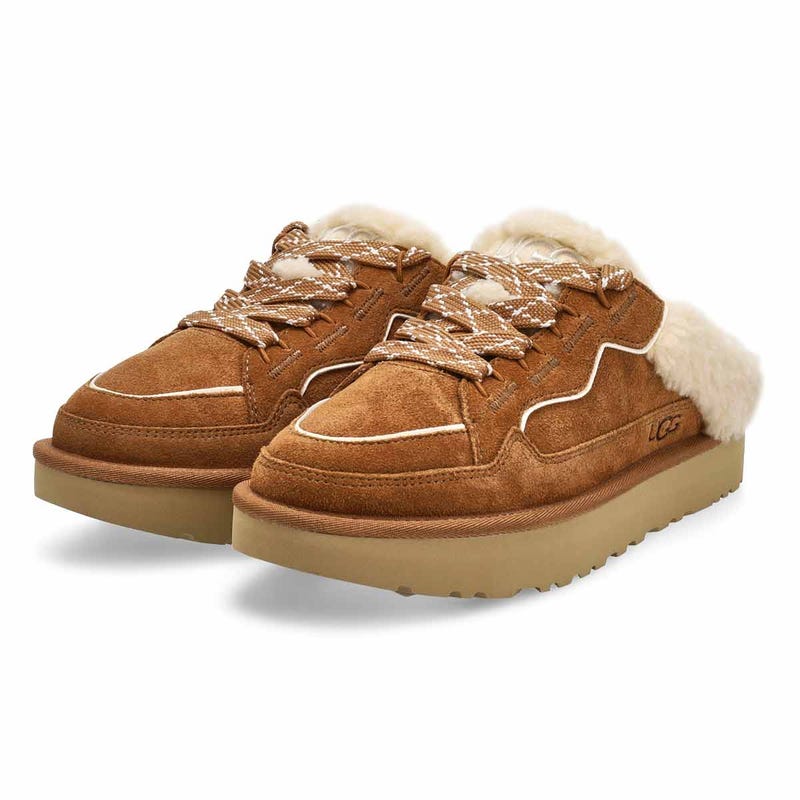 Espadrille sabot Lowmel Mule pour femme - Châtaigne