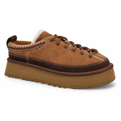 Lds Heritage Lace-Up Slipper - Chestnut