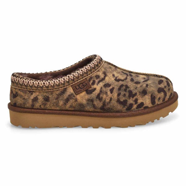 Lds Tasman Spotted Sheepskin Slipper - Chestnut