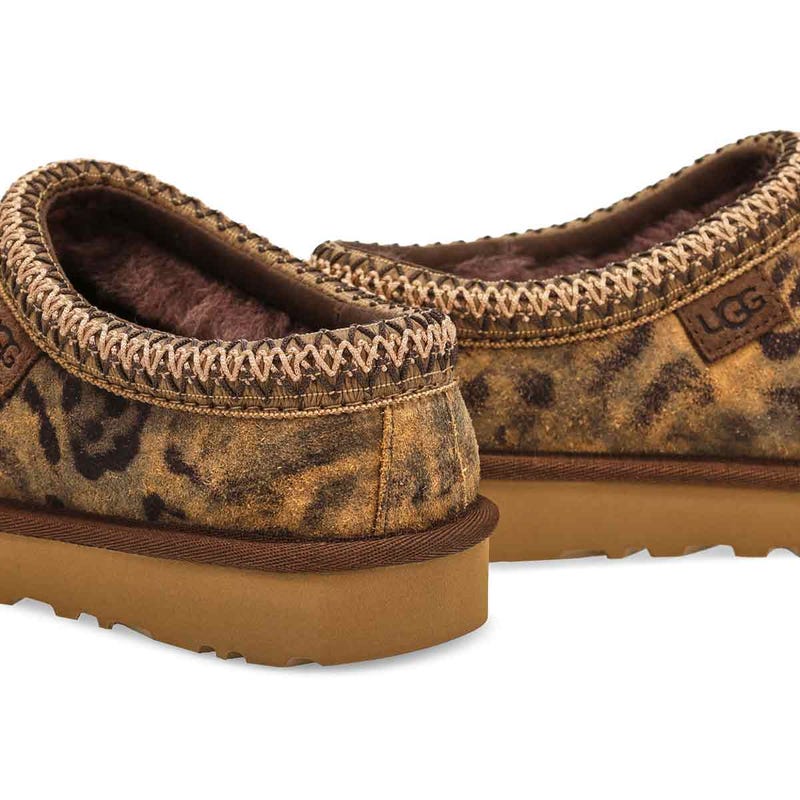 Lds Tasman Spotted Sheepskin Slipper - Chestnut