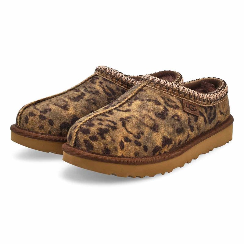 Lds Tasman Spotted Sheepskin Slipper - Chestnut