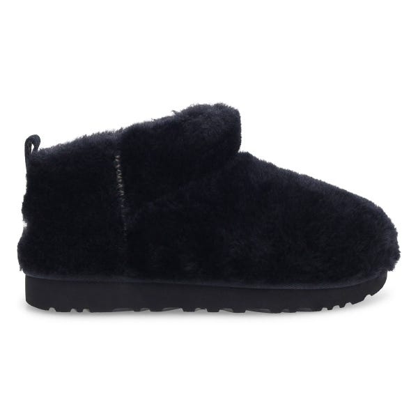 Women's  Classic Ultra Mini Fluffed Boot - Black