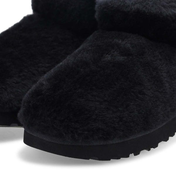 Women's  Classic Ultra Mini Fluffed Boot - Black