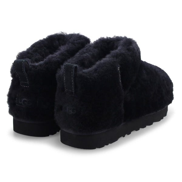 Women's  Classic Ultra Mini Fluffed Boot - Black