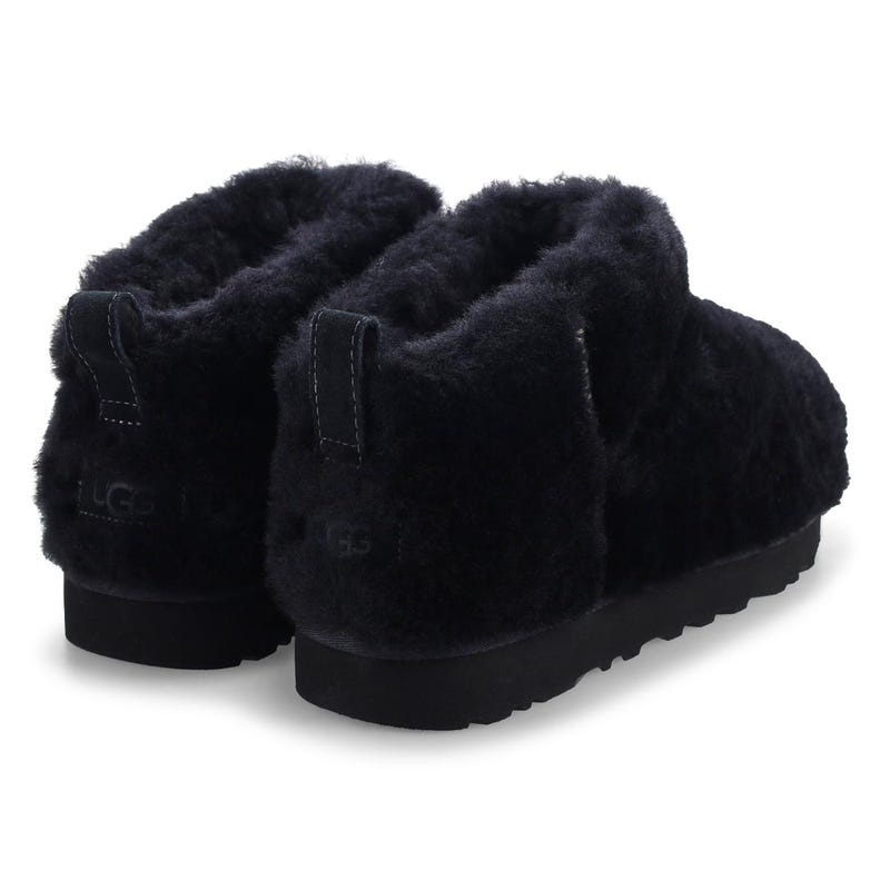 Women's  Classic Ultra Mini Fluffed Boot - Black