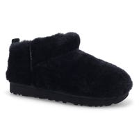 Women's  Classic Ultra Mini Fluffed Boot - Black