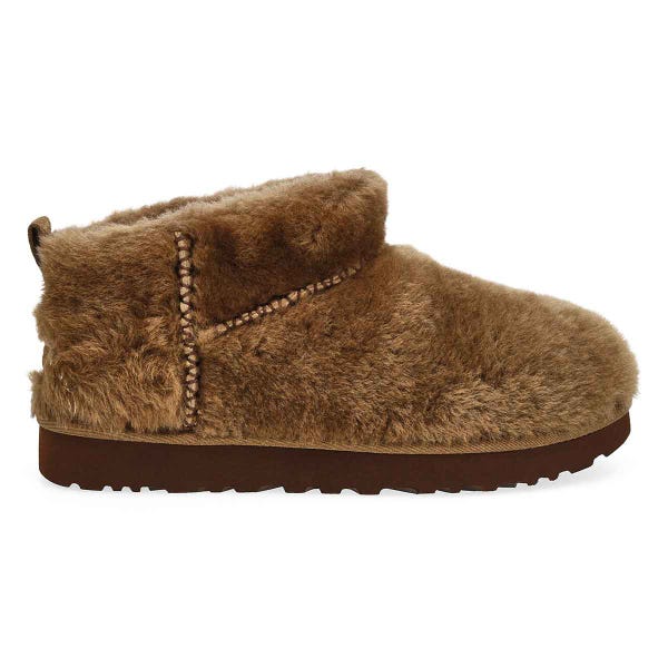 Women's Classic Ultra Mini Fluffed Boot - Light Bronze