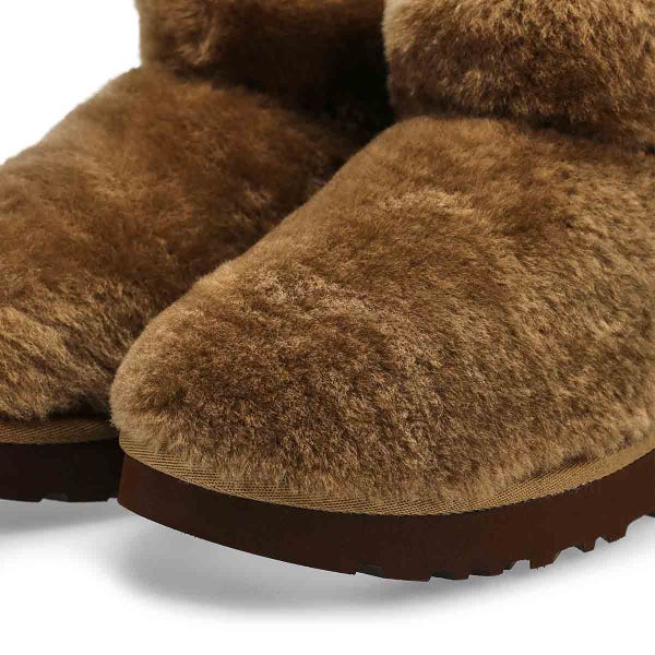Women's Classic Ultra Mini Fluffed Boot - Light Bronze