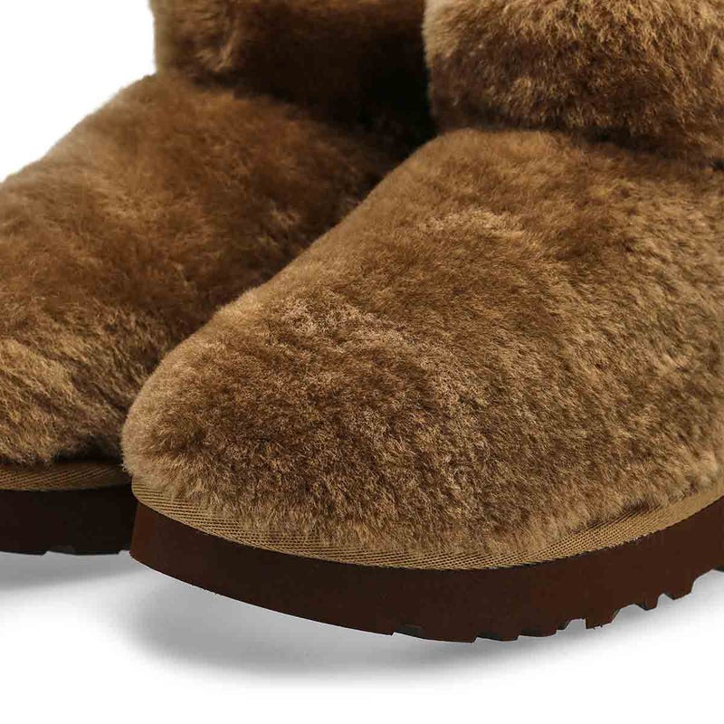 Women's Classic Ultra Mini Fluffed Boot - Light Bronze
