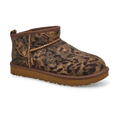 Botte Classic Ultra Mini Spotted pour femmes - Chestnut