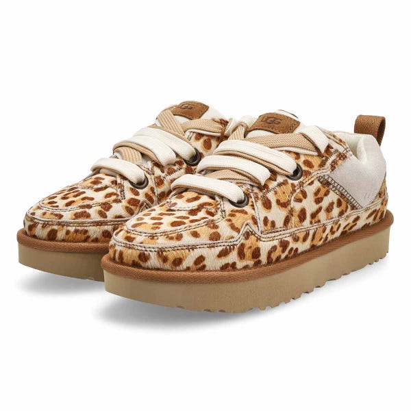 Women's  Lo Lowmel Plains Lace Up Sneaker - Felicity Leopard Jasmine