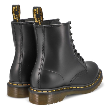 Bottes 8 œillets 1460, cuir lisse, noir, femmes