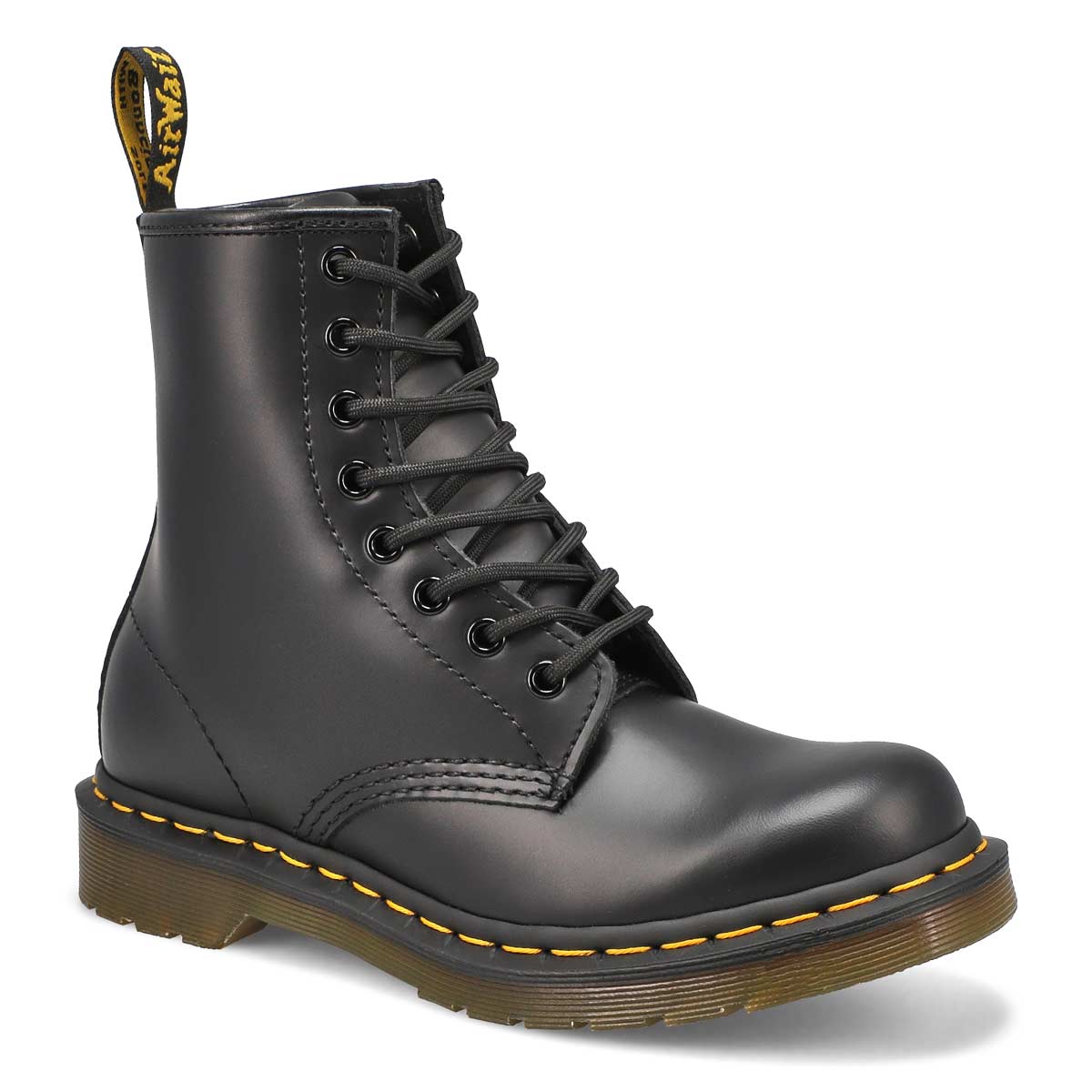 Dr. Martens Women's 8-Eye Smooth Combat Boot, Black, Size 10M