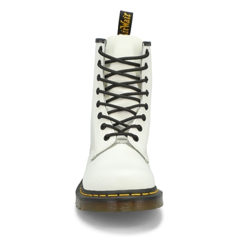 Ladies 1460 8 Eye Smooth Boot - White