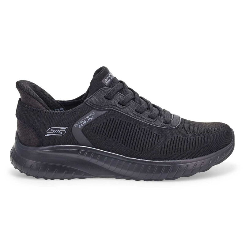 Espadrille Bobs Sport Squad Wide Slip-Ins pour homme - Noir/Noir