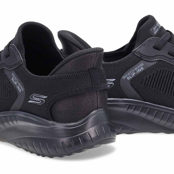 Espadrille Bobs Sport Squad Wide Slip-Ins pour homme - Noir/Noir