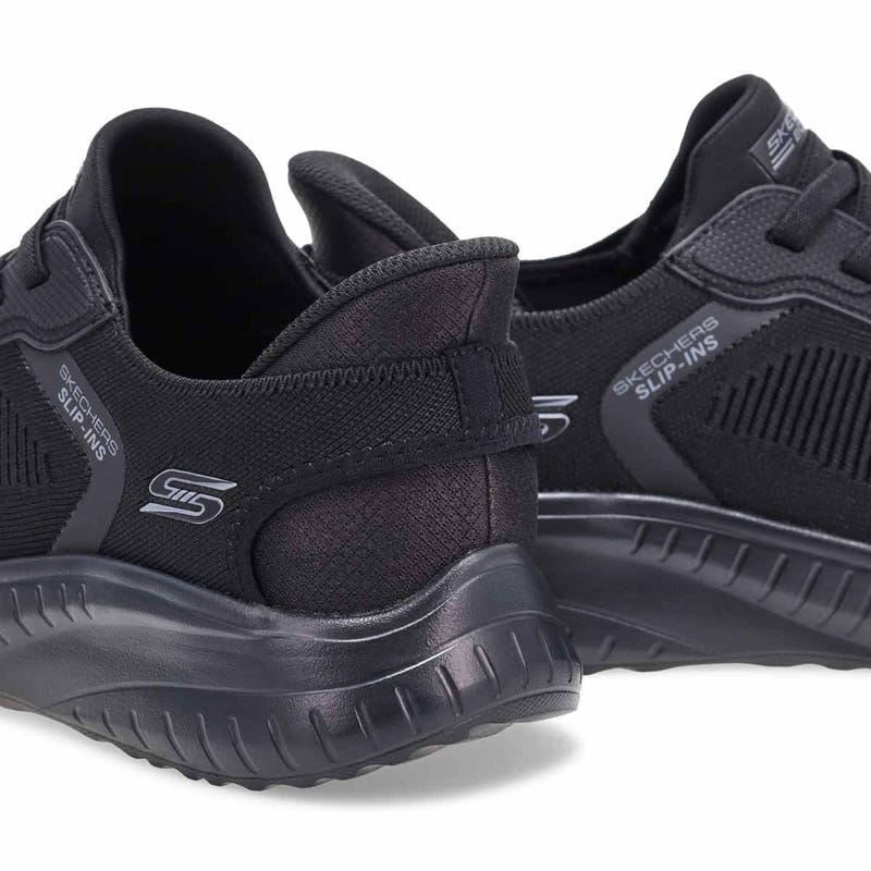 Espadrille Bobs Sport Squad Wide Slip-Ins pour homme - Noir/Noir