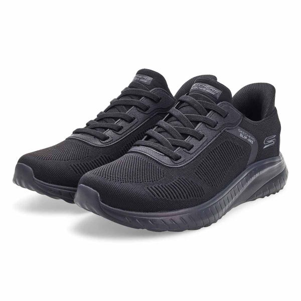 Espadrille Bobs Sport Squad Wide Slip-Ins pour homme - Noir/Noir