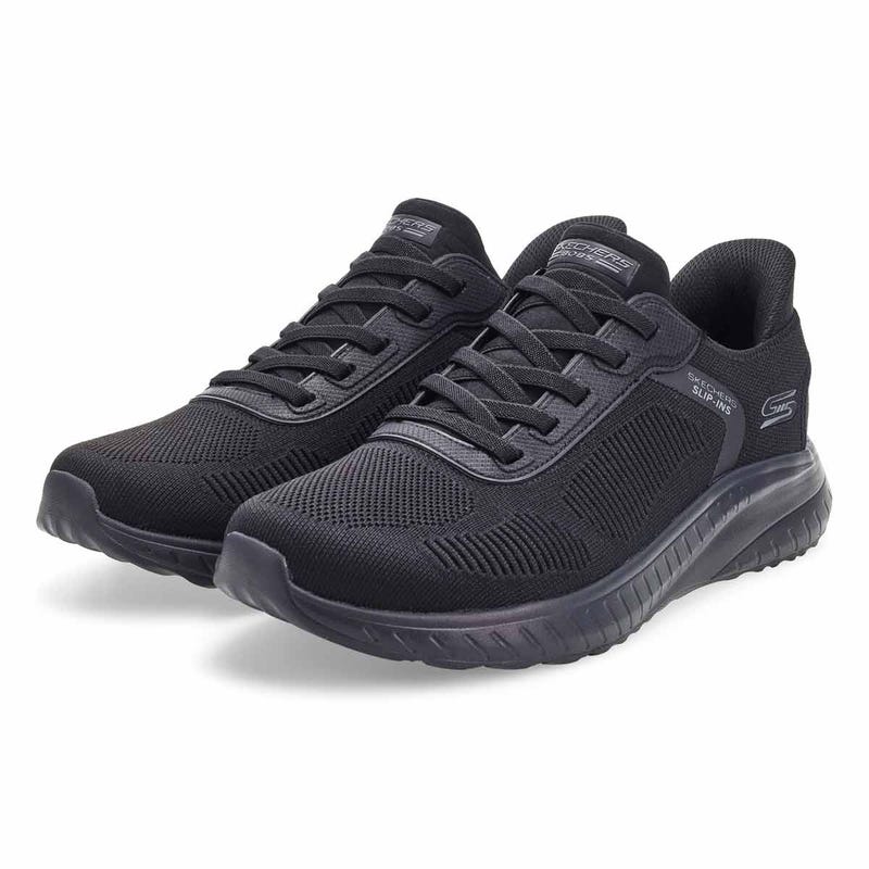 Espadrille Bobs Sport Squad Wide Slip-Ins pour homme - Noir/Noir