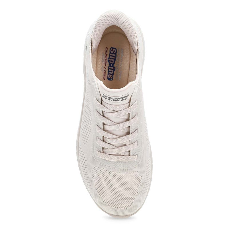 Espadrille à enfiler large pour hommes BOBS Sport Squad - Blanc cassé