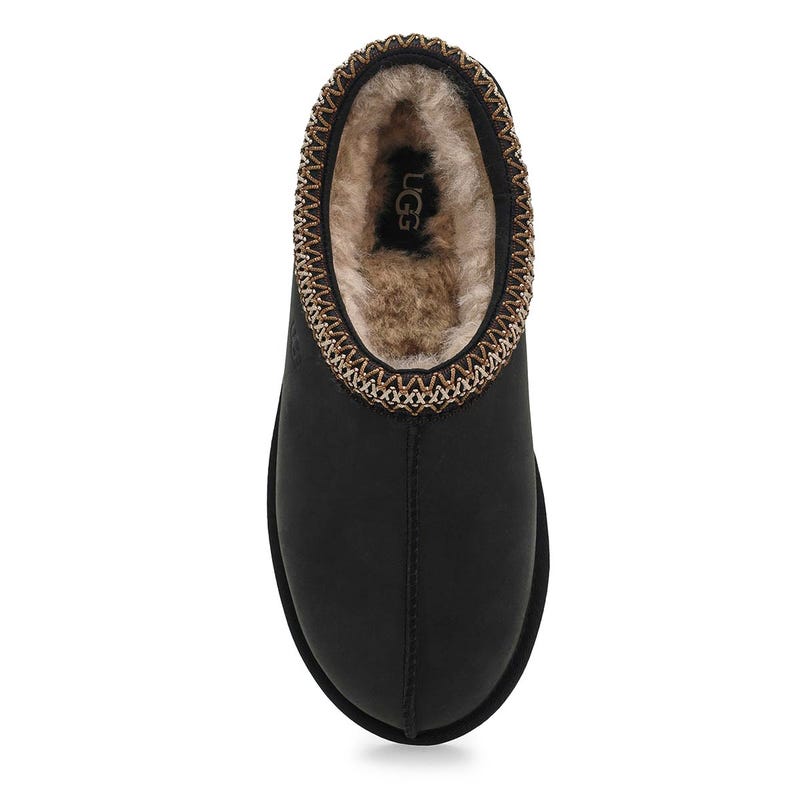 Women's Tasman Nubuck Sheepskin Slipper - Black